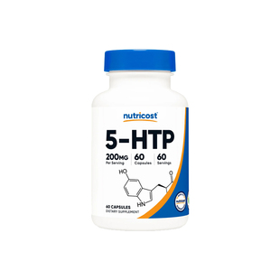 五羟色氨酸5-HTP 美国Nutricost 助睡眠调节压力情绪200毫克60粒