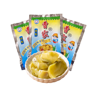 曹家去皮榨菜片120g*5袋鲜香伴粥小菜开胃下饭菜爽口即食美味配菜