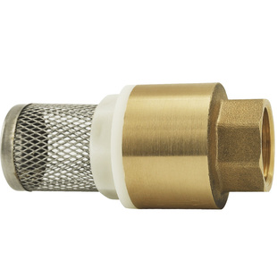 全铜底阀止回阀水泵自吸泵底阀过滤网油管抽水机水井防倒流6分1寸