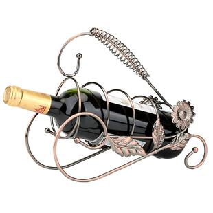 家用欧式创意红酒架酒柜斜放酒葡萄酒瓶架子现代客厅装饰展示摆件