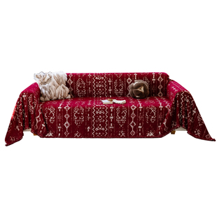 【新年正当红】全包毛绒沙发巾盖布2025冬季新款沙发套罩座垫毯子