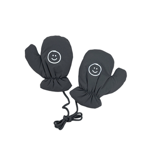 儿童手套冬款加棉加厚连指保暖男女童可爱滑雪手套女宝宝防风挂脖