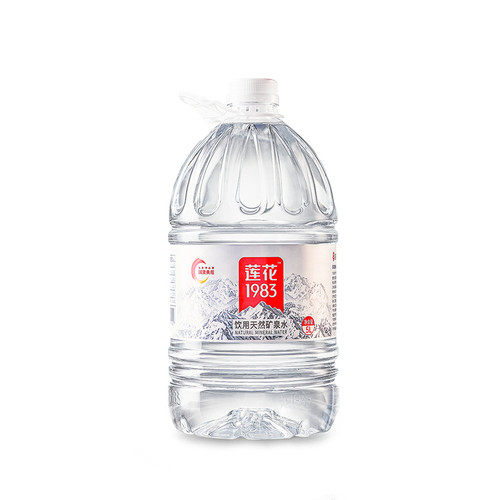 莲花1983天然矿泉水泡茶大桶饮用水清爽解渴家庭办公桶装5L*4大瓶