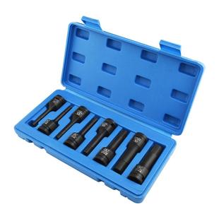 铬钼钢内六花风炮批头1/2气动6角十二角梅花旋具套筒套装齿形批头