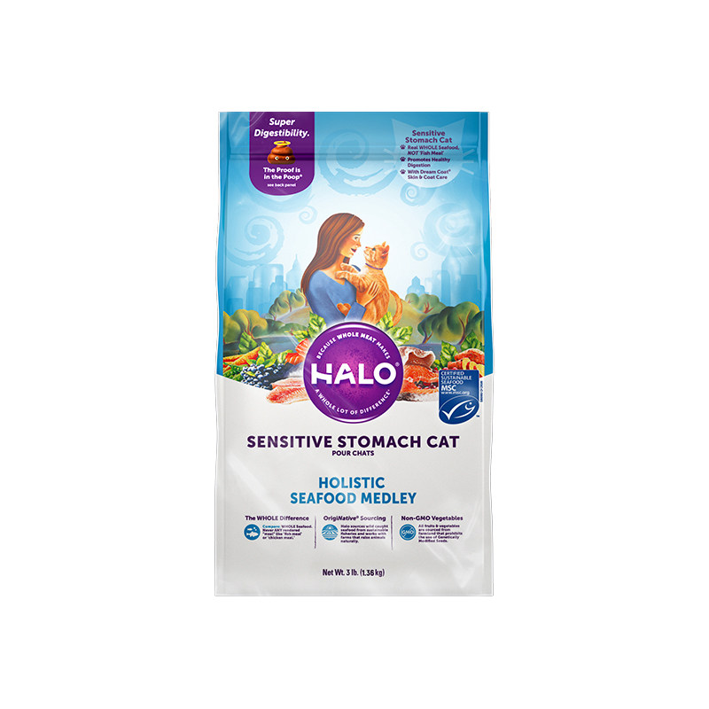 Halo自然光环猫粮进口幼猫成猫