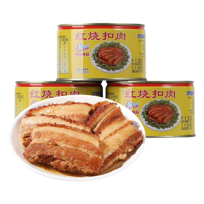 古龙红烧罐头特产下酒猪肉即食