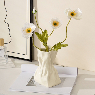 干花鲜花插花花瓶客厅桌面高级感艺术摆件简约创意陶瓷家居装饰品