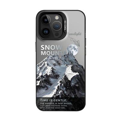 雪山公路情侣手机壳适用苹果系列