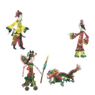 继传2026动感皮影戏道具套装 人偶幼儿园带棍可操作 DIY 马年礼品