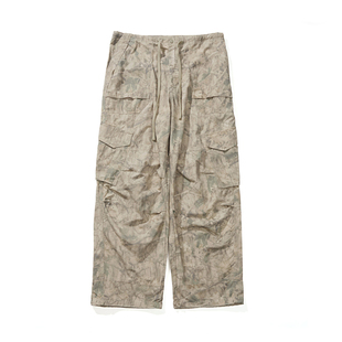 瞬时山野Monterest户外树纹迷彩宽松抽绳腰头宽松工装伞兵裤男款