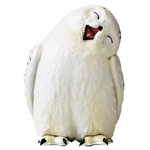 博物文创天然歪雪鸮模型手办动物摆件逼真写实科普公仔生日礼物