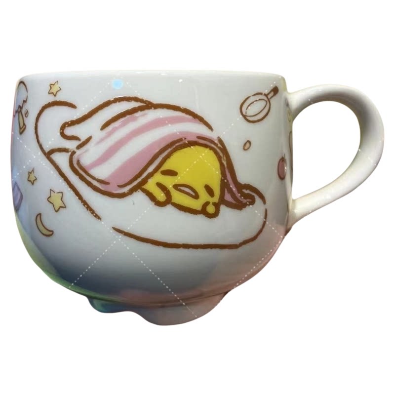 日单懒懒蛋水杯蛋黄君陶瓷马克杯咖啡牛奶早餐杯子