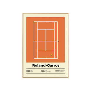 网球四大满贯装饰画客厅壁画美网澳网法网温布尔登公开赛场地挂画