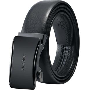 HLA/海澜之家自动扣皮带男士年轻人真牛皮西装商务腰带西裤裤带