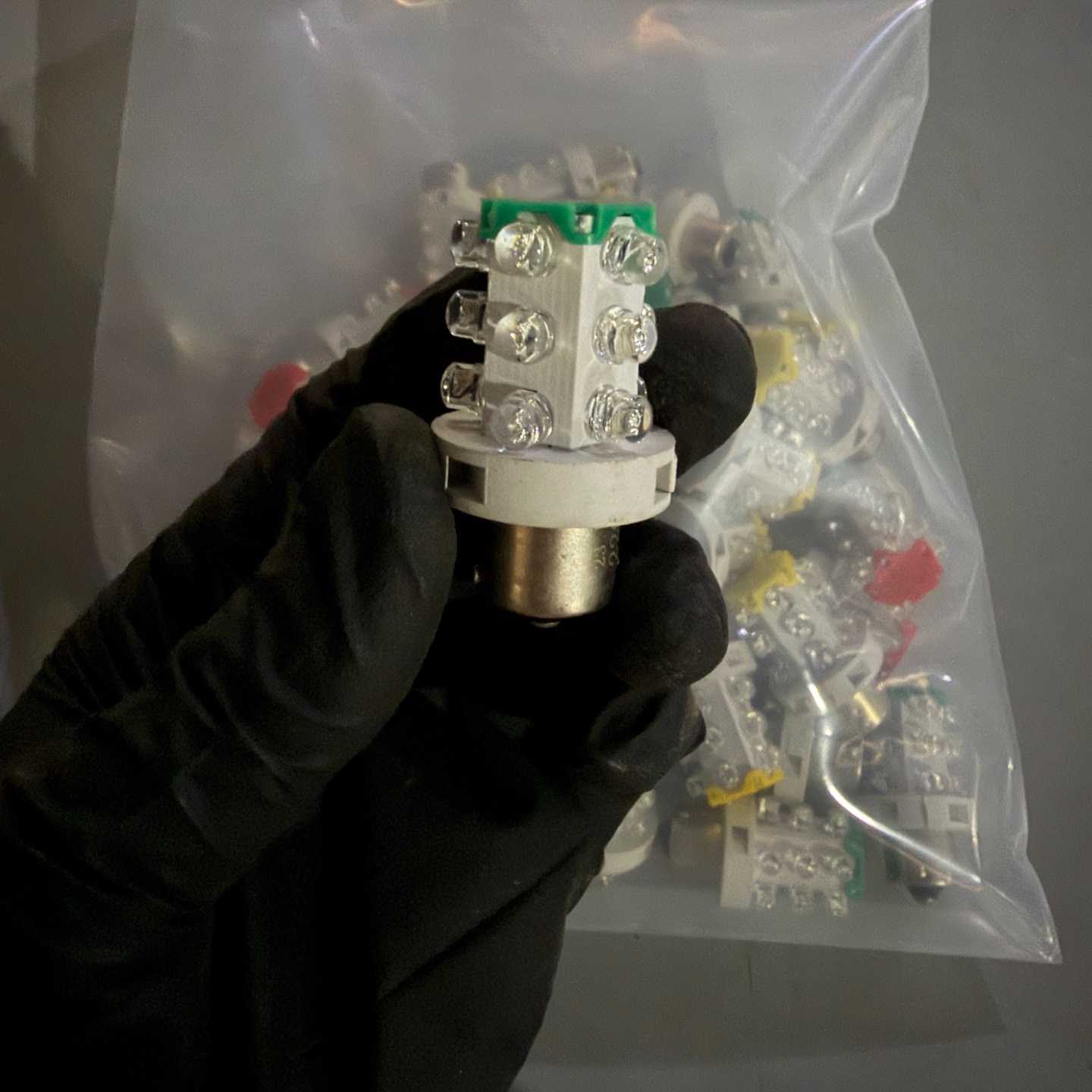 全新LED三色灯卡口灯珠,220V,数量多,适合机床仪器报警