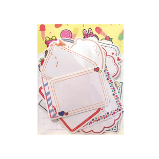 洛洛家可书写标签姓名不干胶贴纸INS对话框盐系可爱少女心手帐贴