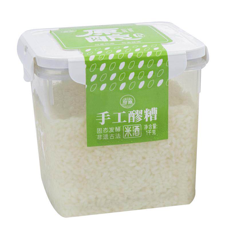 楚寨鲜米酒糯米酒醪糟原味1000g汤圆甜酒酿酒酿醪糟农家糯米甜酒