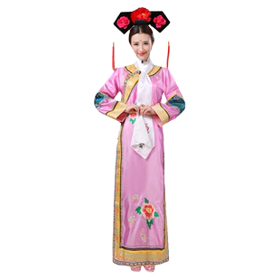 清朝还珠格格古装服饰演出服贵妃宫廷满族旗装写真格格服装古代女