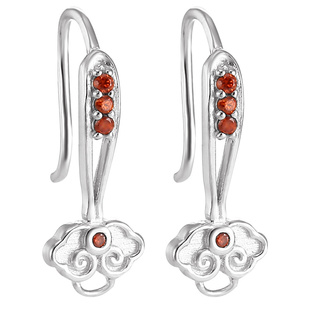 18K金耳钩耳饰品配件女防过敏diy耳钉耳勾手工自制作耳环材料包