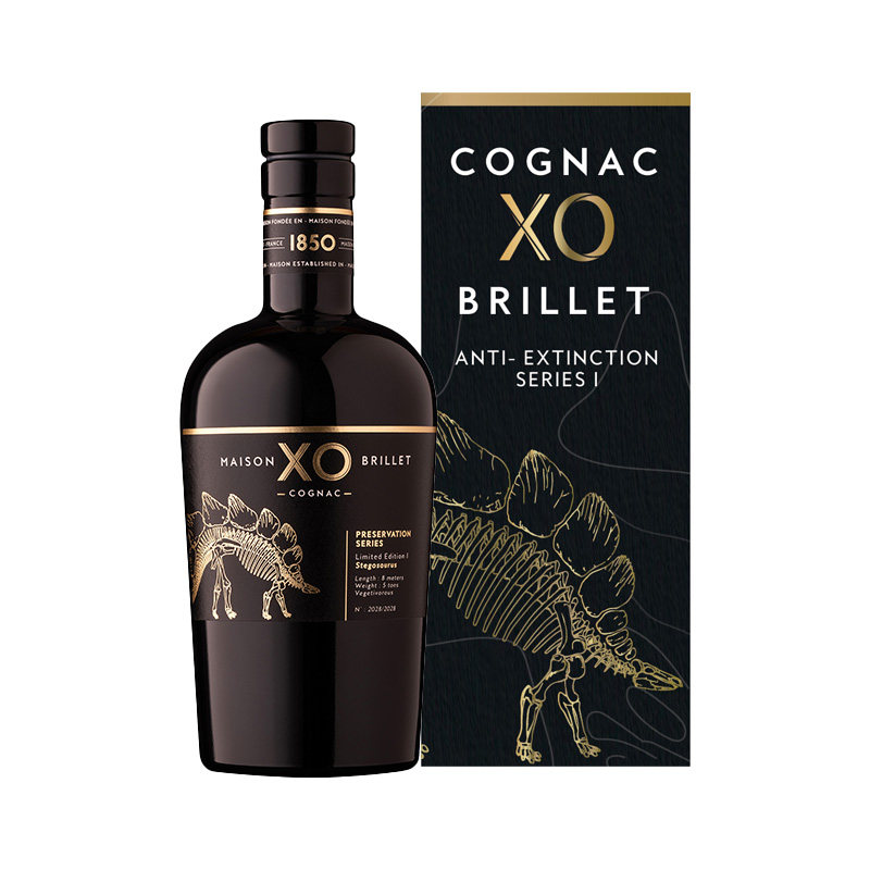 【剑龙限量版】MaisonBrillet百酩XO700ml法国原装干邑白兰地洋酒
