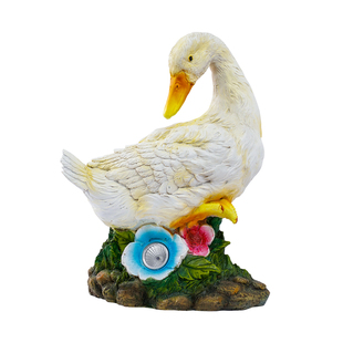 户外太阳能灯动物仿真鸭花园庭院楼顶装饰摆件露台景观造景布置