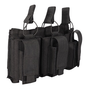 三联子母蛋夹匣包5.56袋战术背心附件袋molle挂包杂物包工具袋