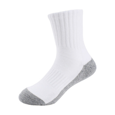 无骨耐脏加厚白色藏青学生袜秋冬