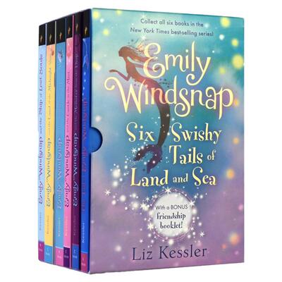 Emily Windsnap Six Swishy Tails of Land and Sea 美人鱼埃米莉6册 小学生英语课外阅读读物 纽约时报畅销章节小说书 原版进口