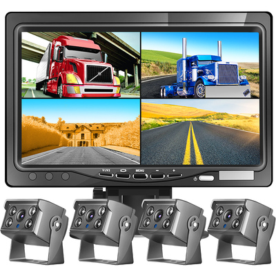 4G远程定位四路监控行车记录仪