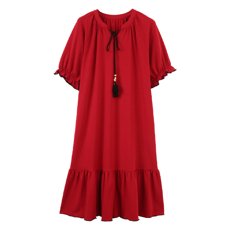 柯萌萌睡裙女夏2026新款纯棉短袖套装夏天女款可爱女生夏季家居服