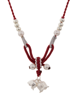 顺庆银楼足银990铃兰公主项链