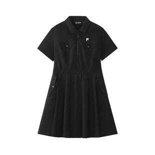 速干衬衫裙|FILA FUSION斐乐官方女子梭织连衣裙2026夏季新款女裙