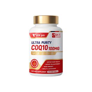 德国vikpro辅酶q10软胶囊coq10心脏官方旗舰店正品高含量200mg
