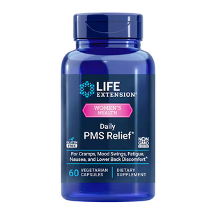 美国life extension女性健康PMS维生素B6甘氨酸镁姜黄素60粒