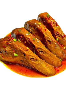 浙江衢州鸭头鸭掌香辣卤味肉食熟食夜间零食小吃三头一掌正宗现做