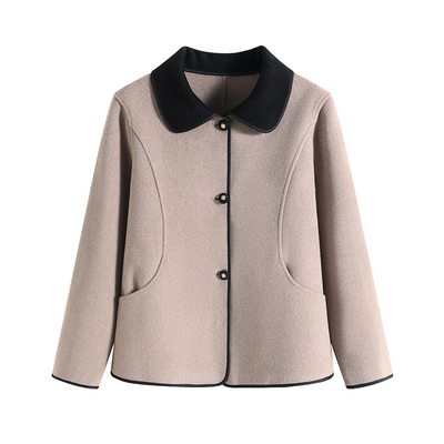 中年妈妈时尚洋气薄毛呢外套