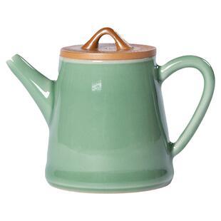 龙泉青瓷泡茶壶小单壶纯手工跳刀陶瓷家用高端耐高温过滤功夫茶具