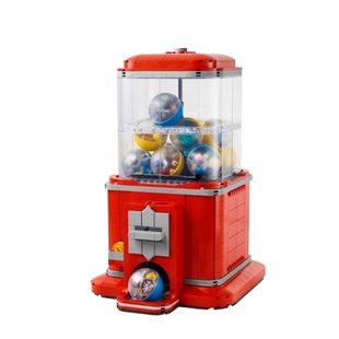 儿童拼装积木人玩具21358复古投币扭蛋机乐园高档女孩子生日礼物
