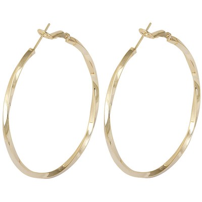 洋气百搭s925银针大圈耳环