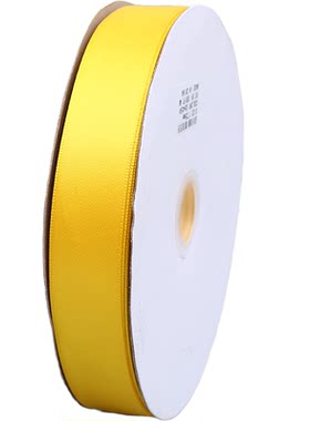 金黄色加密涤纶缎带婚庆汽车飘带