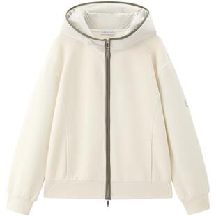 【商场同款】太平鸟 三明治时尚撞色门襟连帽卫衣外套新A3CRF420B