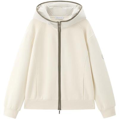 【商场同款】太平鸟 三明治时尚撞色门襟连帽卫衣外套新A3CRF420B