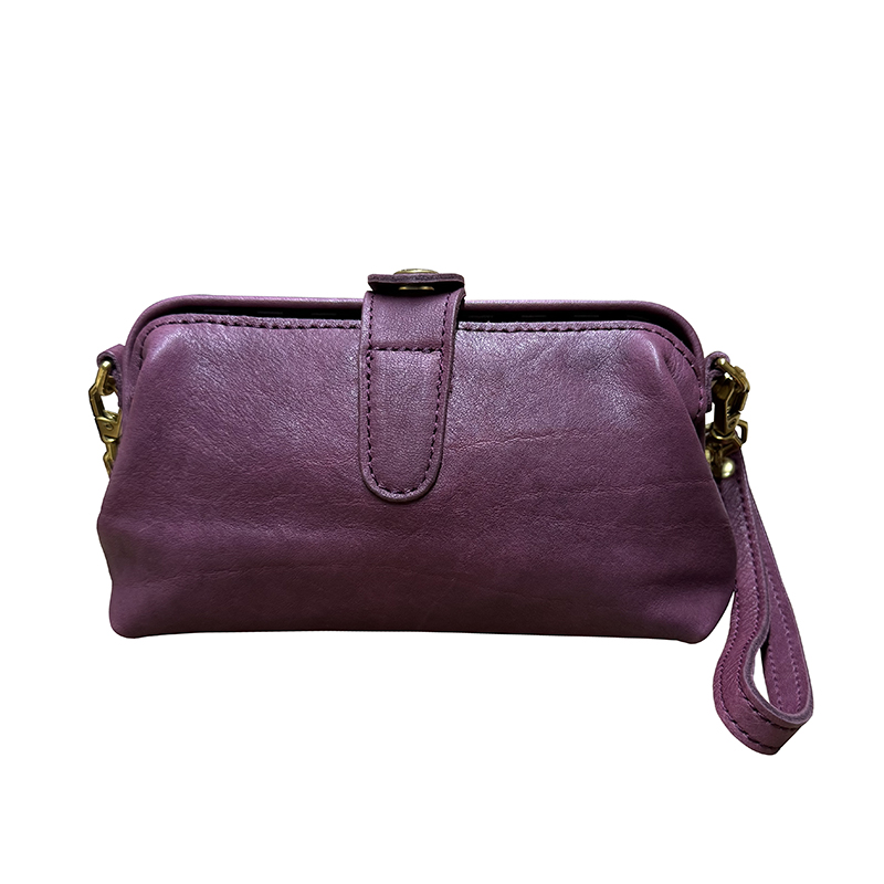 JI美  巨好搭!手工植鞣牛皮医生包牛皮迷你包女包真皮小包口金包