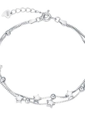 星星手链女款纯银生日送女友