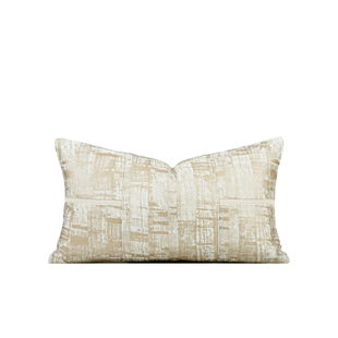 柏洛斯Gorgeous『暮光』法式轻奢高端鎏金香槟色腰靠垫设计师抱枕