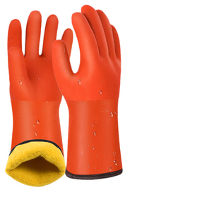 防水棉手套男款加绒加厚劳保棉保暖冬季洗车专用耐磨橡胶水产杀鱼