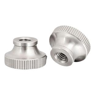 304不锈钢高头滚花螺母手拧螺丝帽元盲孔通孔GB806广告装饰钉3-10