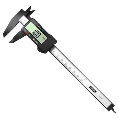 得力高精度碳纤维数显卡尺不伤珠