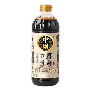 中坝口蘑当鲜特级酿造酱油0添加550ml家用生抽炒菜凉拌中华老字号