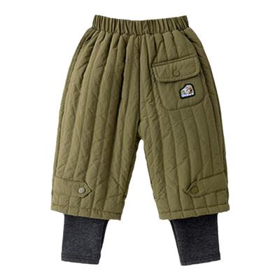 嘟嘟家儿童裤子宝宝加厚棉裤冬季长裤男童工装裤休闲裤女童衣服潮